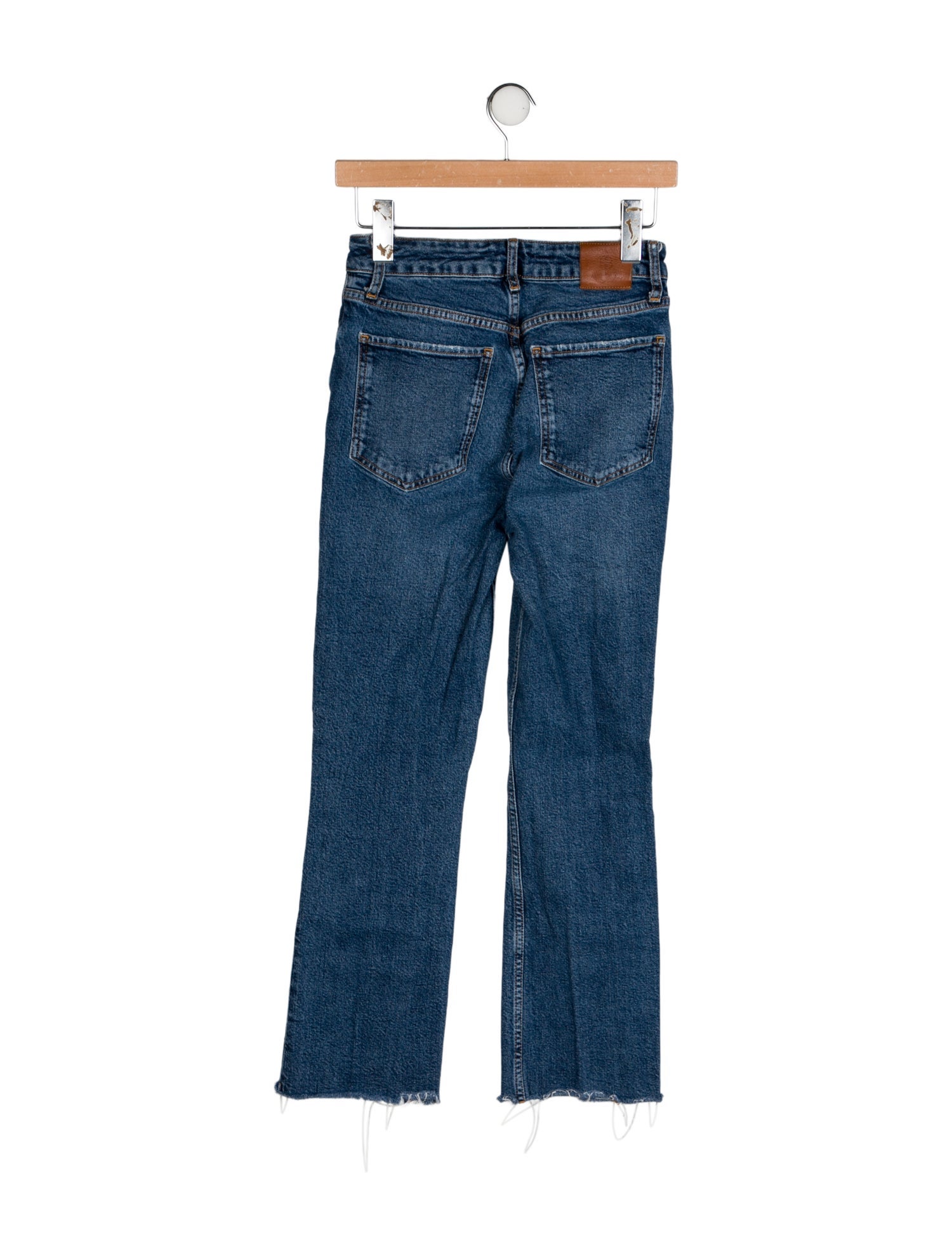 Anine Bing High-Rise Straight Leg Jeans
